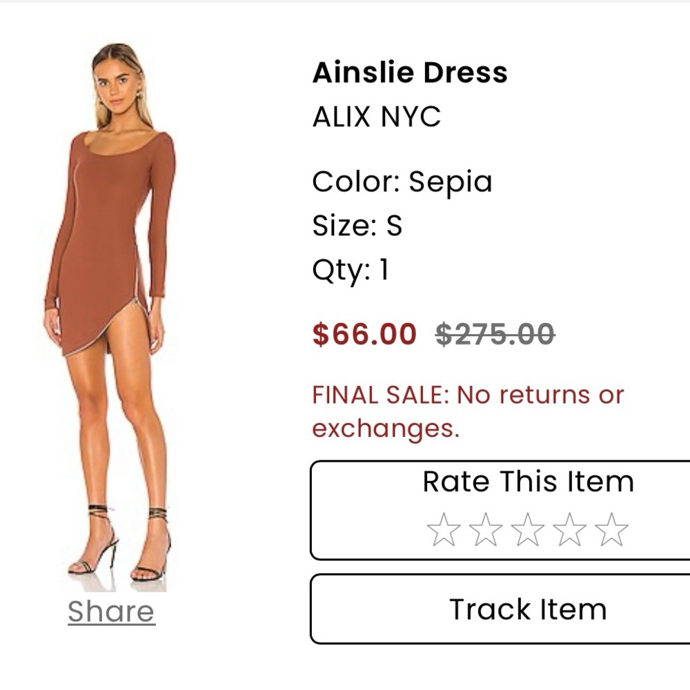 Alix NYC dress